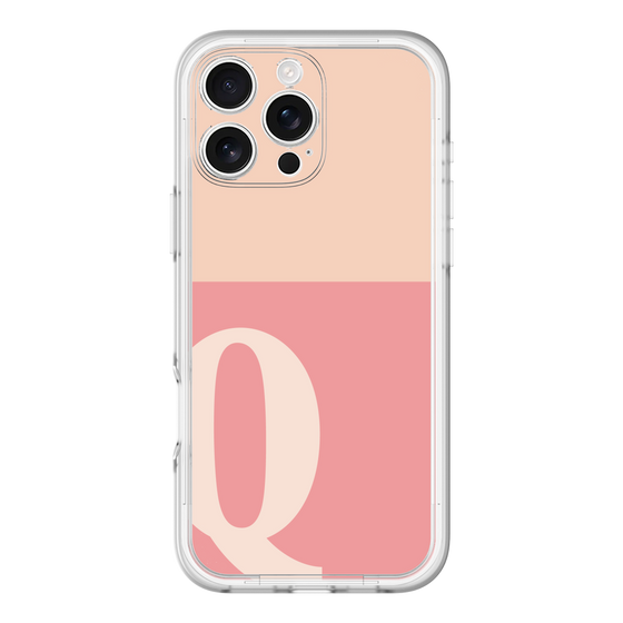 Slim Protection Premium Case［ オリジナル - initial two tone - Q pink ］