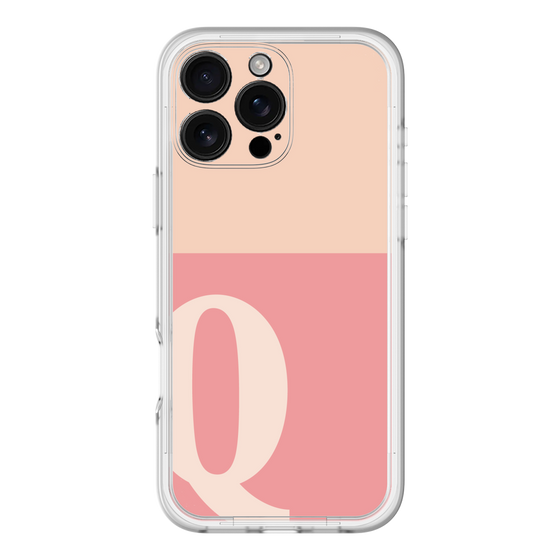 Slim Protection Premium Case［ オリジナル - initial two tone - Q pink ］