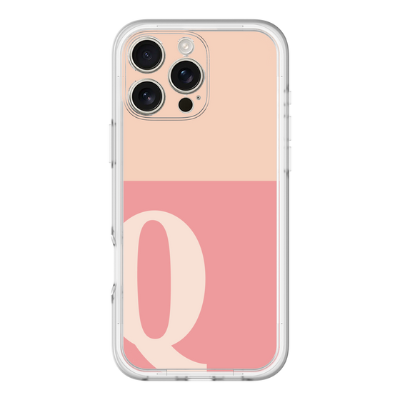 Slim Protection Premium Case［ オリジナル - initial two tone - Q pink ］