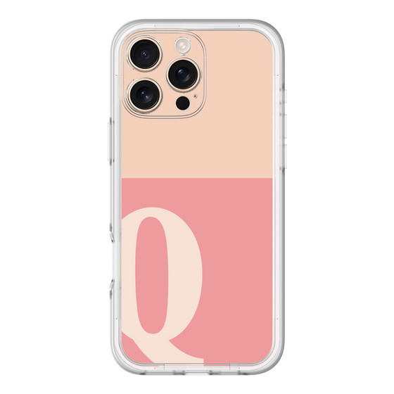 Slim Protection Premium Case［ オリジナル - initial two tone - Q pink ］