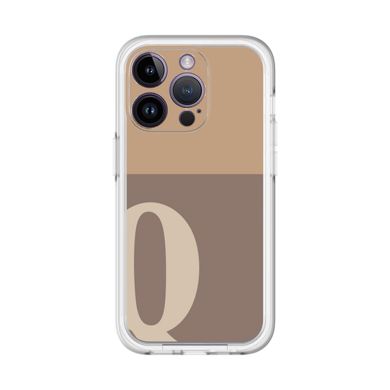Slim Protection Premium Case［ オリジナル - initial two tone - Q brown ］