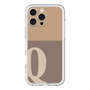 Slim Protection Premium Case［ オリジナル - initial two tone - Q brown ］