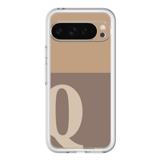 Slim Protection Premium Case［ オリジナル - initial two tone - Q brown ］
