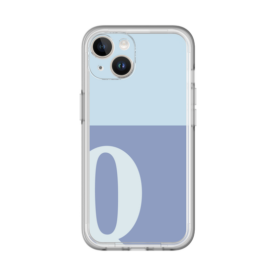 Slim Protection Premium Case［ オリジナル - initial two tone - Q blue ］