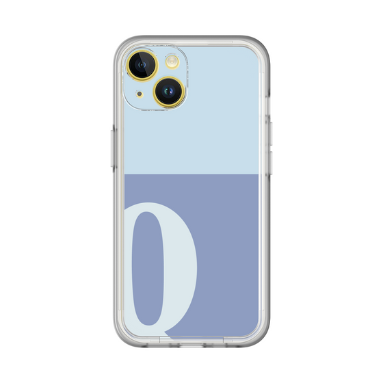 Slim Protection Premium Case［ オリジナル - initial two tone - Q blue ］