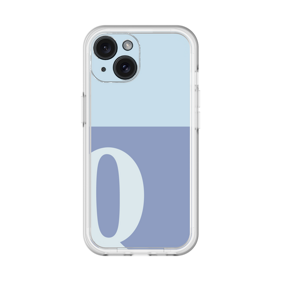 Slim Protection Premium Case［ オリジナル - initial two tone - Q blue ］