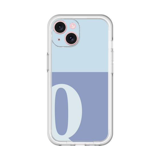 Slim Protection Premium Case［ オリジナル - initial two tone - Q blue ］