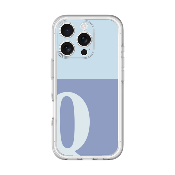 Slim Protection Premium Case［ オリジナル - initial two tone - Q blue ］