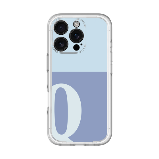 Slim Protection Premium Case［ オリジナル - initial two tone - Q blue ］