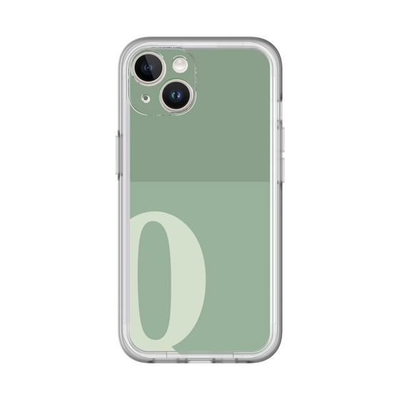 Slim Protection Premium Case［ オリジナル - initial two tone - Q green ］