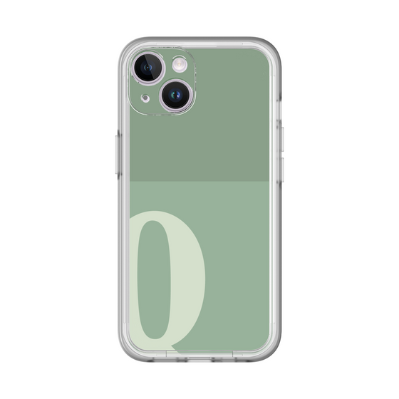 Slim Protection Premium Case［ オリジナル - initial two tone - Q green ］