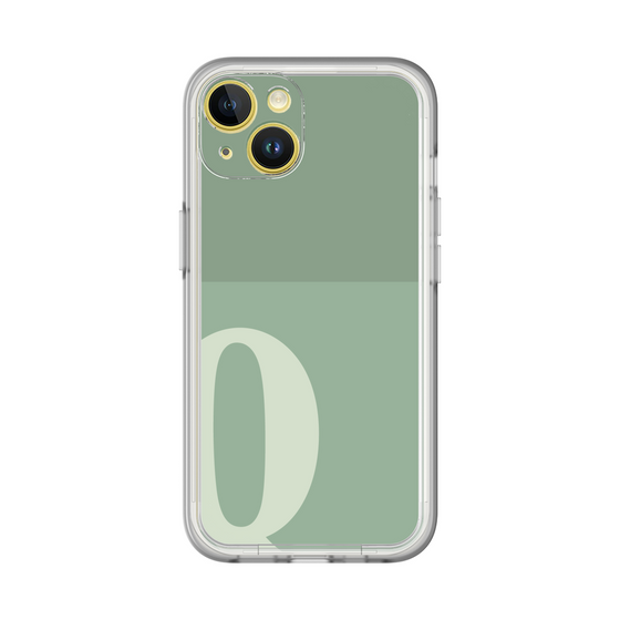 Slim Protection Premium Case［ オリジナル - initial two tone - Q green ］