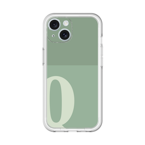 Slim Protection Premium Case［ オリジナル - initial two tone - Q green ］