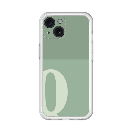 Slim Protection Premium Case［ オリジナル - initial two tone - Q green ］
