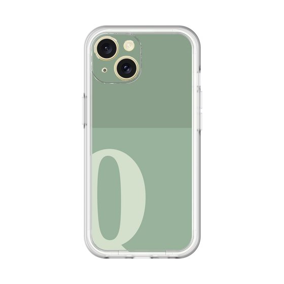 Slim Protection Premium Case［ オリジナル - initial two tone - Q green ］