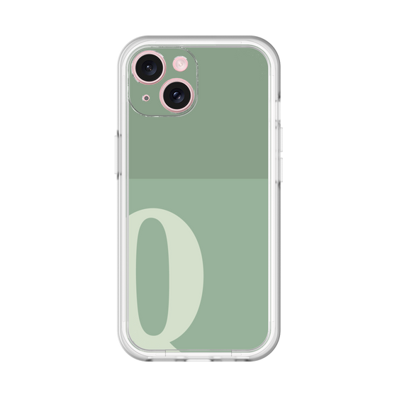 Slim Protection Premium Case［ オリジナル - initial two tone - Q green ］