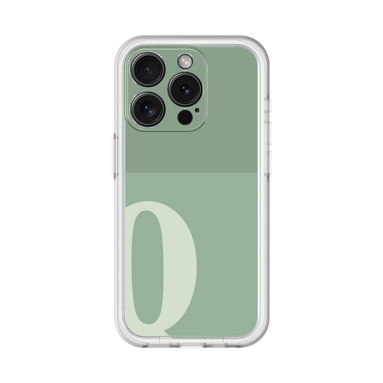 Slim Protection Premium Case［ オリジナル - initial two tone - Q green ］