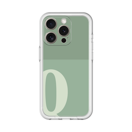 Slim Protection Premium Case［ オリジナル - initial two tone - Q green ］