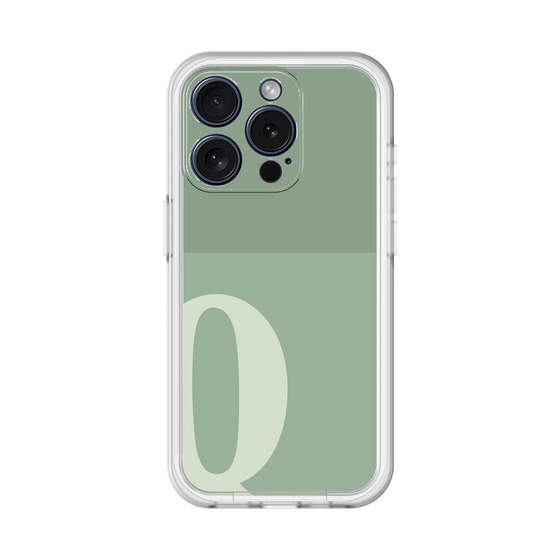 Slim Protection Premium Case［ オリジナル - initial two tone - Q green ］