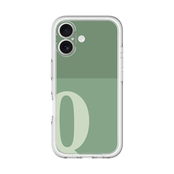 Slim Protection Premium Case［ オリジナル - initial two tone - Q green ］