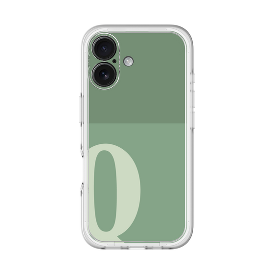 Slim Protection Premium Case［ オリジナル - initial two tone - Q green ］