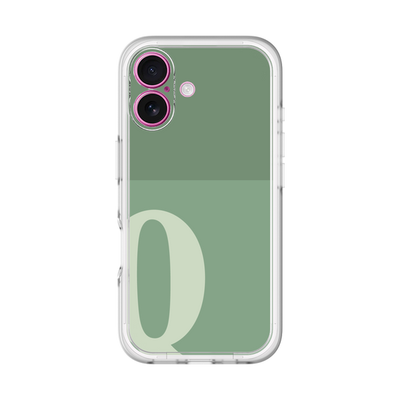Slim Protection Premium Case［ オリジナル - initial two tone - Q green ］