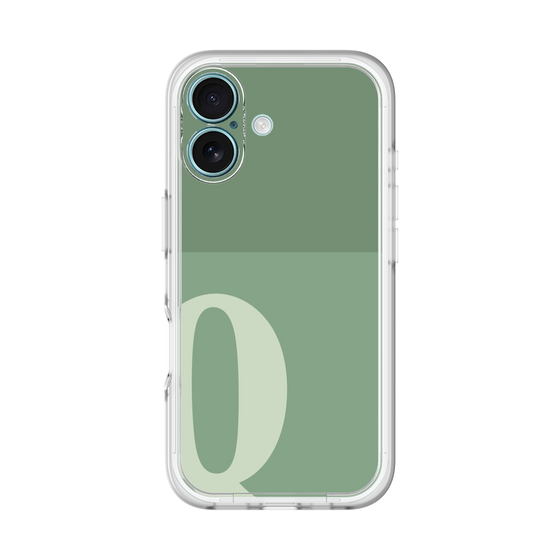 Slim Protection Premium Case［ オリジナル - initial two tone - Q green ］