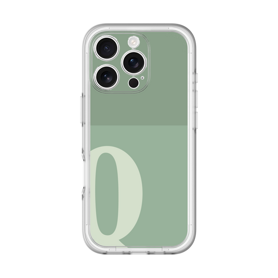 Slim Protection Premium Case［ オリジナル - initial two tone - Q green ］