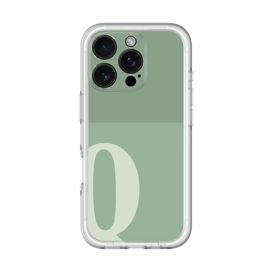 Slim Protection Premium Case［ オリジナル - initial two tone - Q green ］