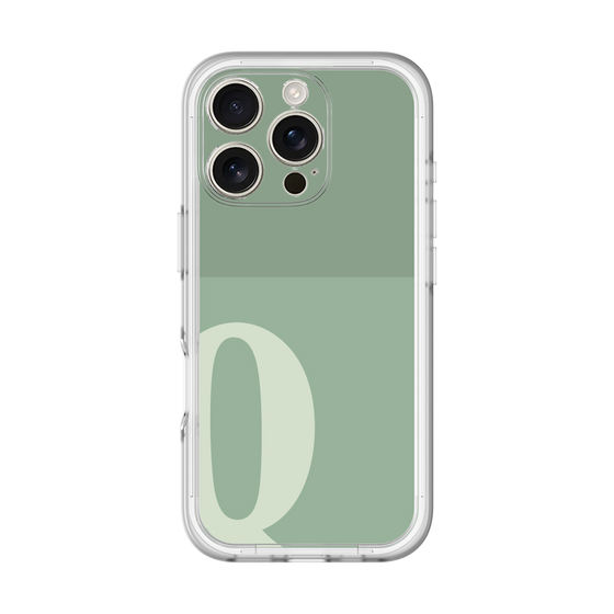Slim Protection Premium Case［ オリジナル - initial two tone - Q green ］