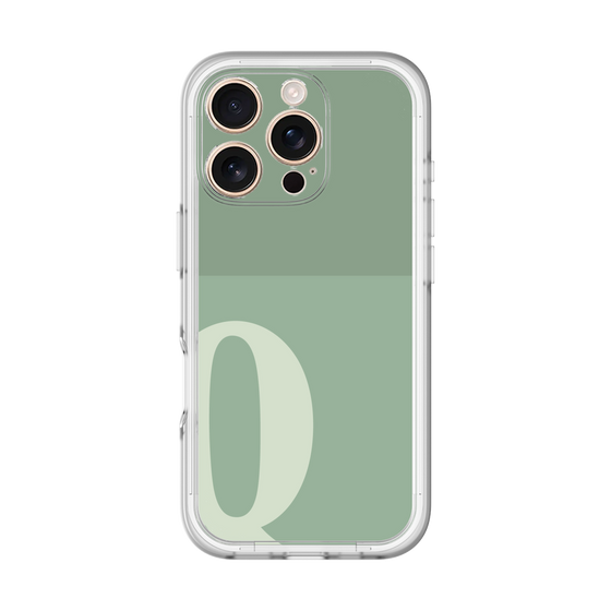 Slim Protection Premium Case［ オリジナル - initial two tone - Q green ］