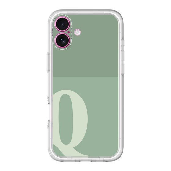Slim Protection Premium Case［ オリジナル - initial two tone - Q green ］