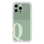 Slim Protection Premium Case［ オリジナル - initial two tone - Q green ］