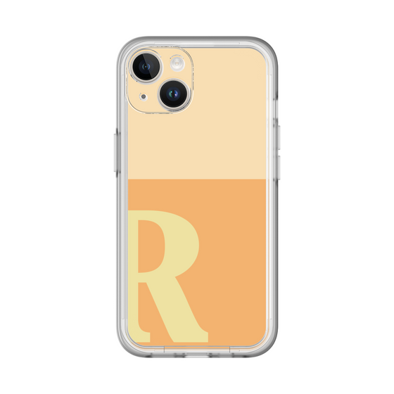Slim Protection Premium Case［ オリジナル - initial two tone - R orange ］