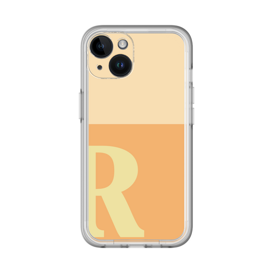 Slim Protection Premium Case［ オリジナル - initial two tone - R orange ］