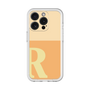 Slim Protection Premium Case［ オリジナル - initial two tone - R orange ］