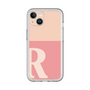 Slim Protection Premium Case［ オリジナル - initial two tone - R pink ］