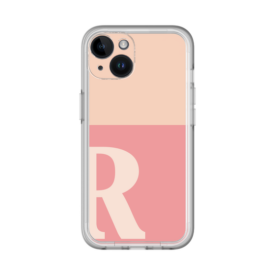 Slim Protection Premium Case［ オリジナル - initial two tone - R pink ］
