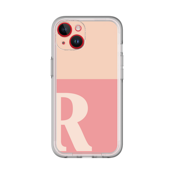 Slim Protection Premium Case［ オリジナル - initial two tone - R pink ］
