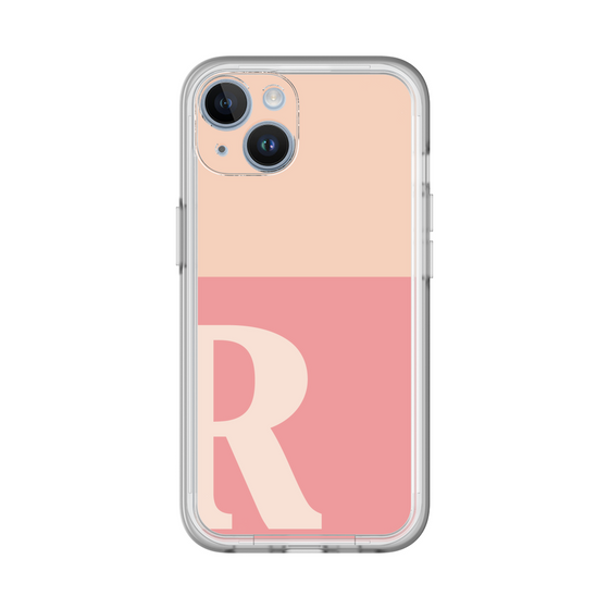 Slim Protection Premium Case［ オリジナル - initial two tone - R pink ］