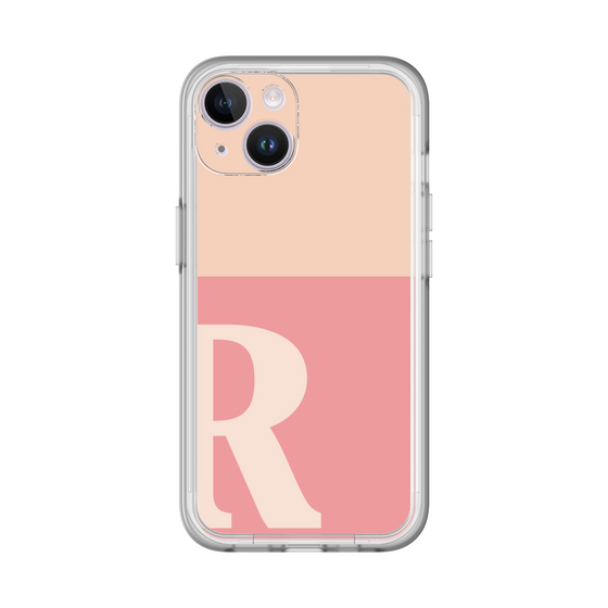 Slim Protection Premium Case［ オリジナル - initial two tone - R pink ］