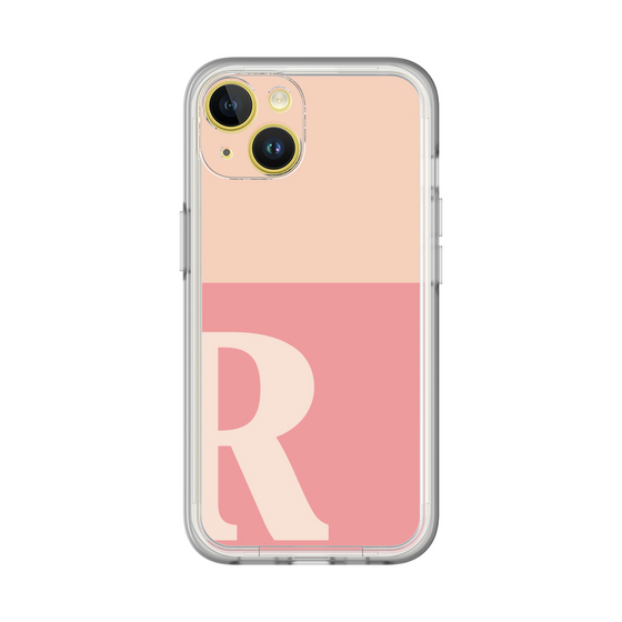 Slim Protection Premium Case［ オリジナル - initial two tone - R pink ］