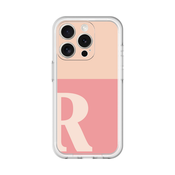 Slim Protection Premium Case［ オリジナル - initial two tone - R pink ］