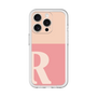 Slim Protection Premium Case［ オリジナル - initial two tone - R pink ］