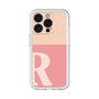 Slim Protection Premium Case［ オリジナル - initial two tone - R pink ］