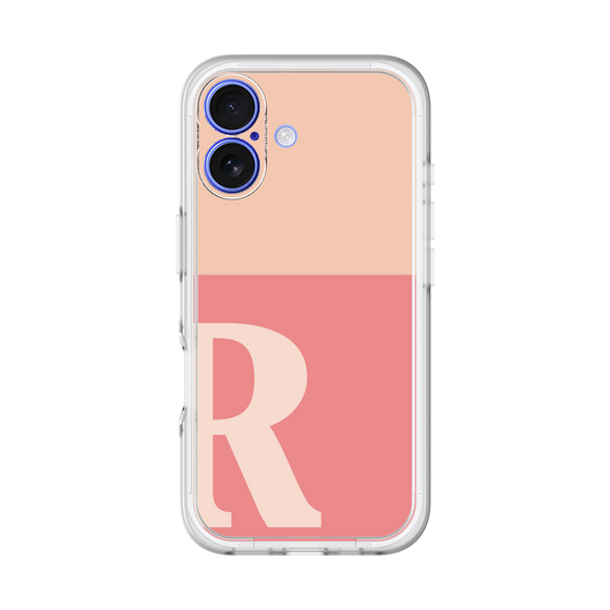 Slim Protection Premium Case［ オリジナル - initial two tone - R pink ］