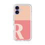 Slim Protection Premium Case［ オリジナル - initial two tone - R pink ］