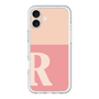 Slim Protection Premium Case［ オリジナル - initial two tone - R pink ］