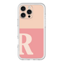 Slim Protection Premium Case［ オリジナル - initial two tone - R pink ］