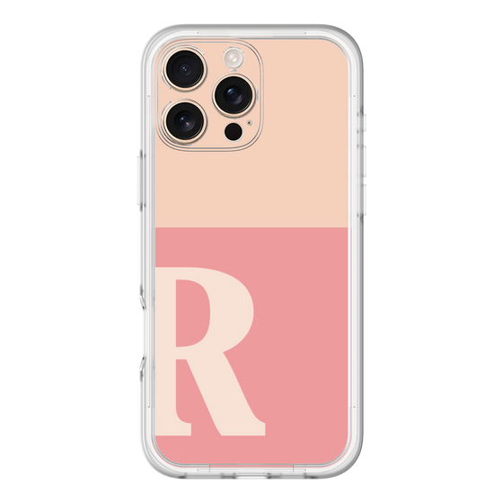 Slim Protection Premium Case［ オリジナル - initial two tone - R pink ］